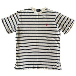Polo by Ralph Lauren pique stripe short sleeve size large mens
